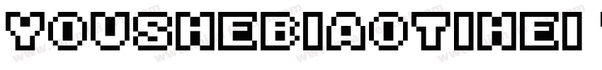 youshebiaotihei true type cid字体转换